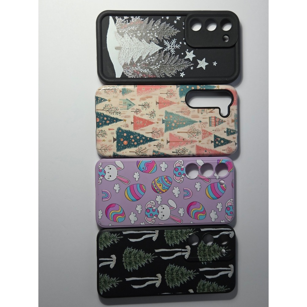 Samsung Galaxy S23 Phone Case Bundle Christmas Easter Winter Trees 4‎ Pack